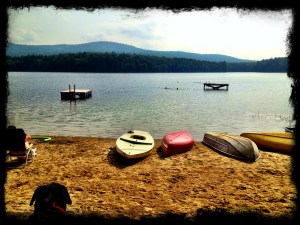 Family camp - view from the beach